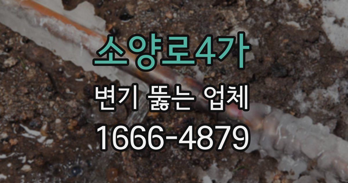 소양로4가 변기 뚫는 업체