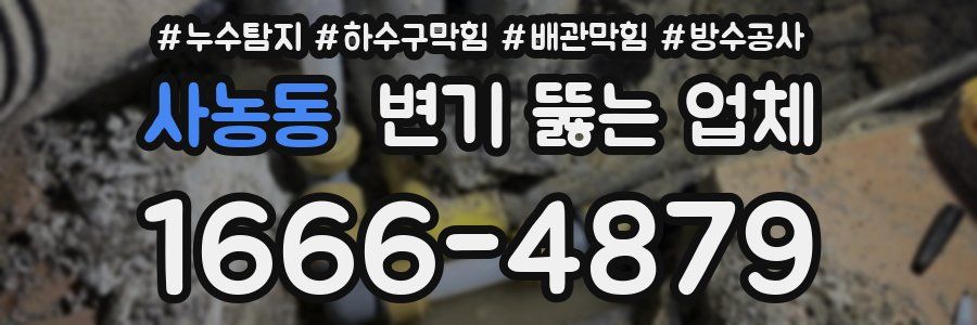 사농동 변기 뚫는 업체