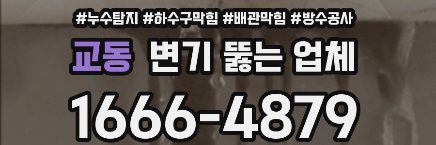 교동 변기 뚫는 업체
