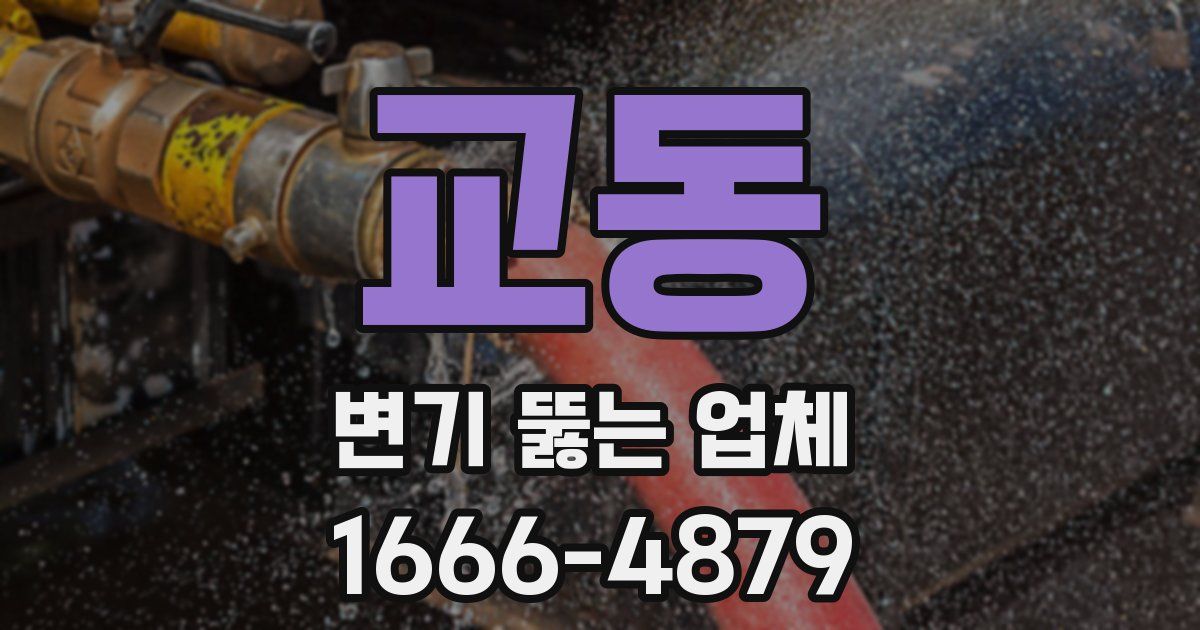 교동 변기 뚫는 업체