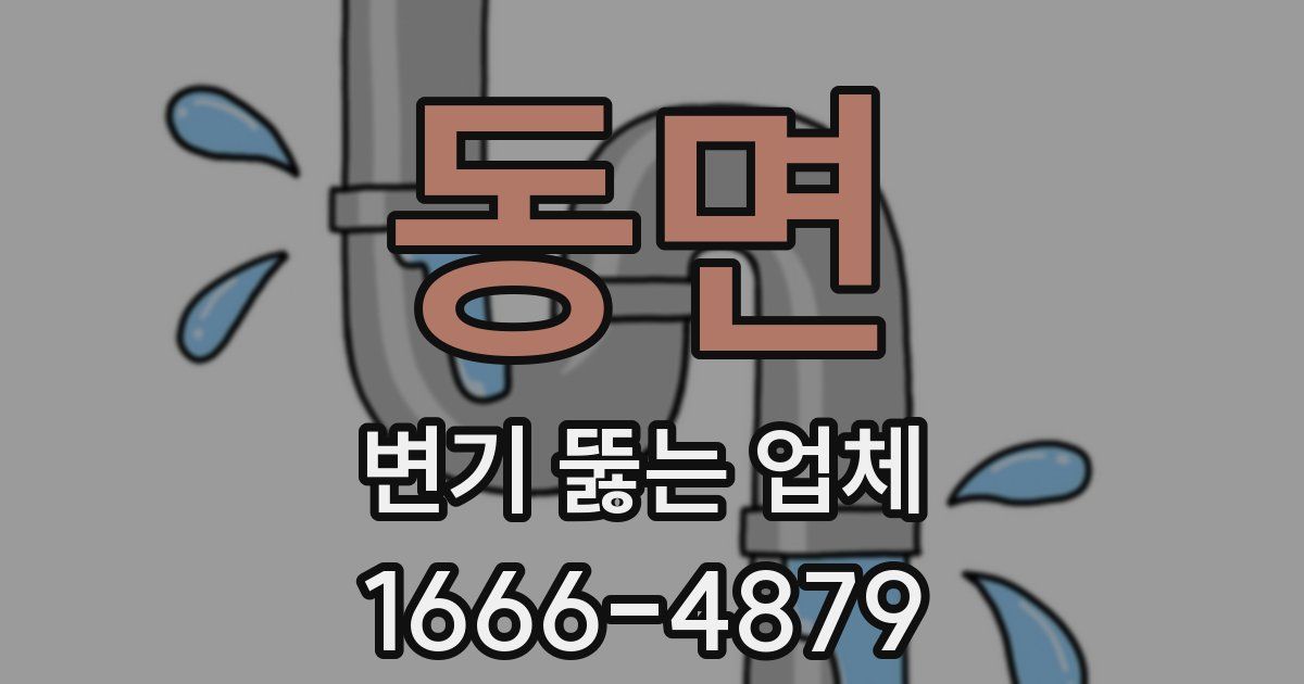 동면 변기 뚫는 업체