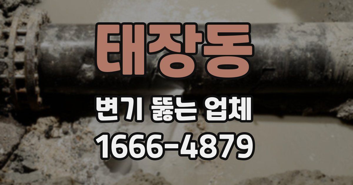 태장동 변기 뚫는 업체