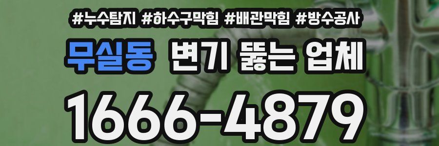 무실동 변기 뚫는 업체