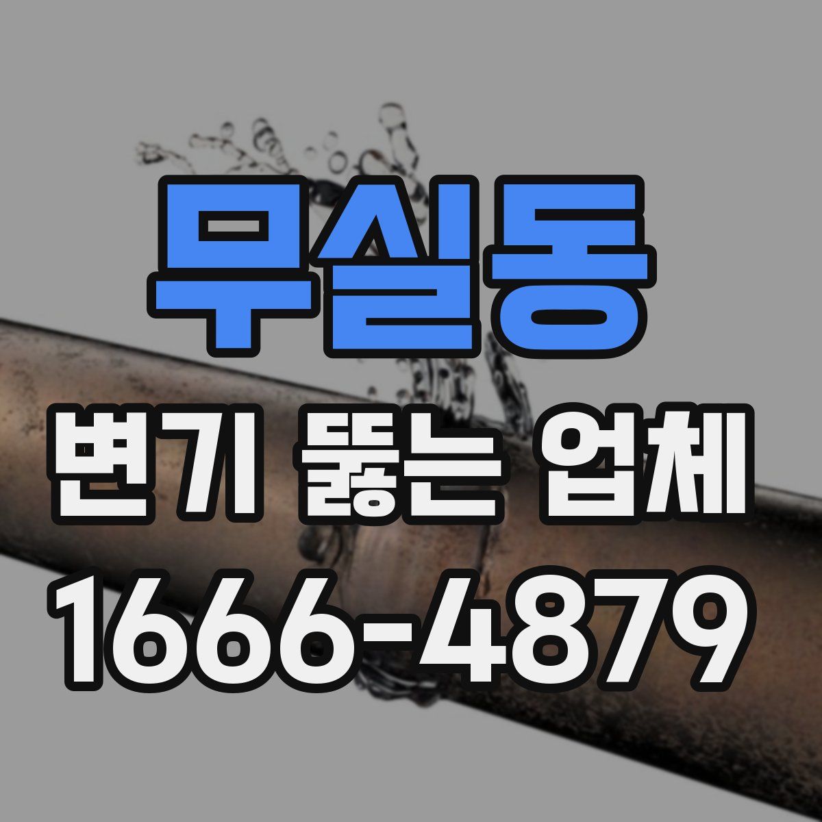 무실동 변기 뚫는 업체