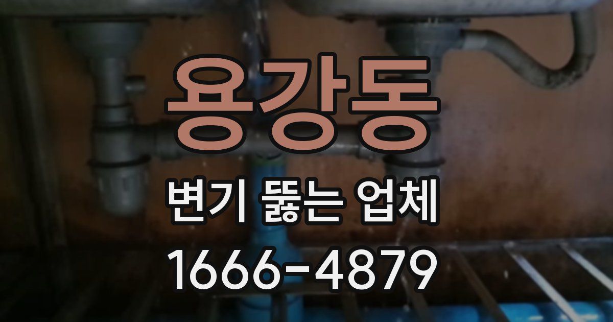 용강동 변기 뚫는 업체