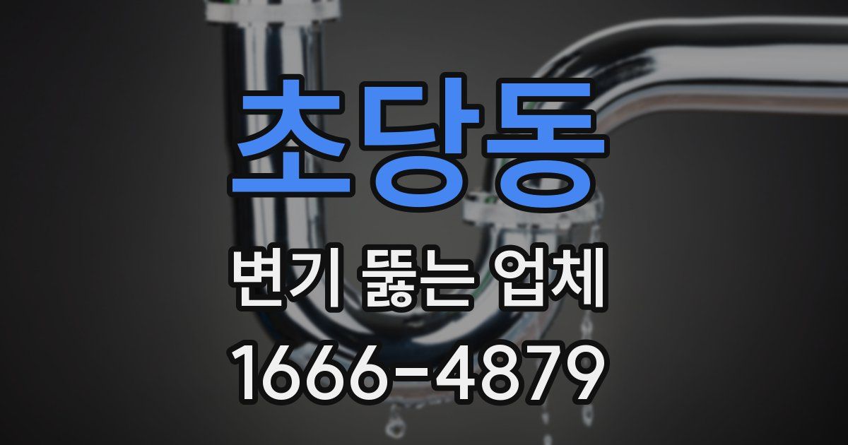 초당동 변기 뚫는 업체
