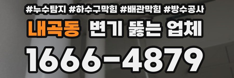 내곡동 변기 뚫는 업체