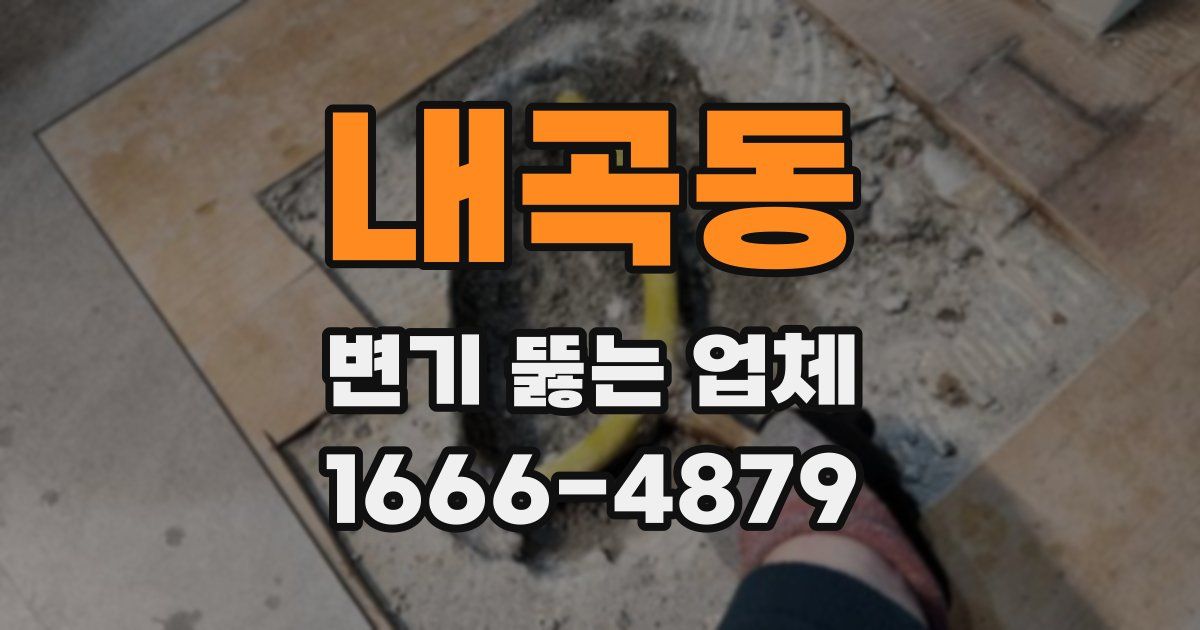 내곡동 변기 뚫는 업체