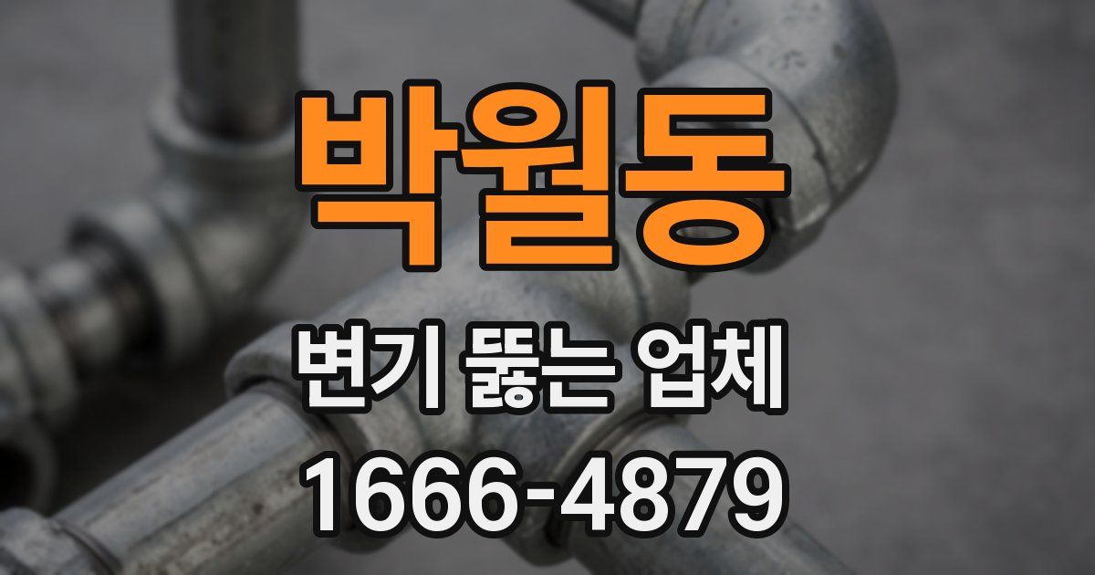 박월동 변기 뚫는 업체