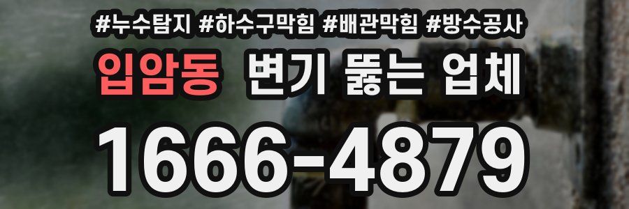 입암동 변기 뚫는 업체
