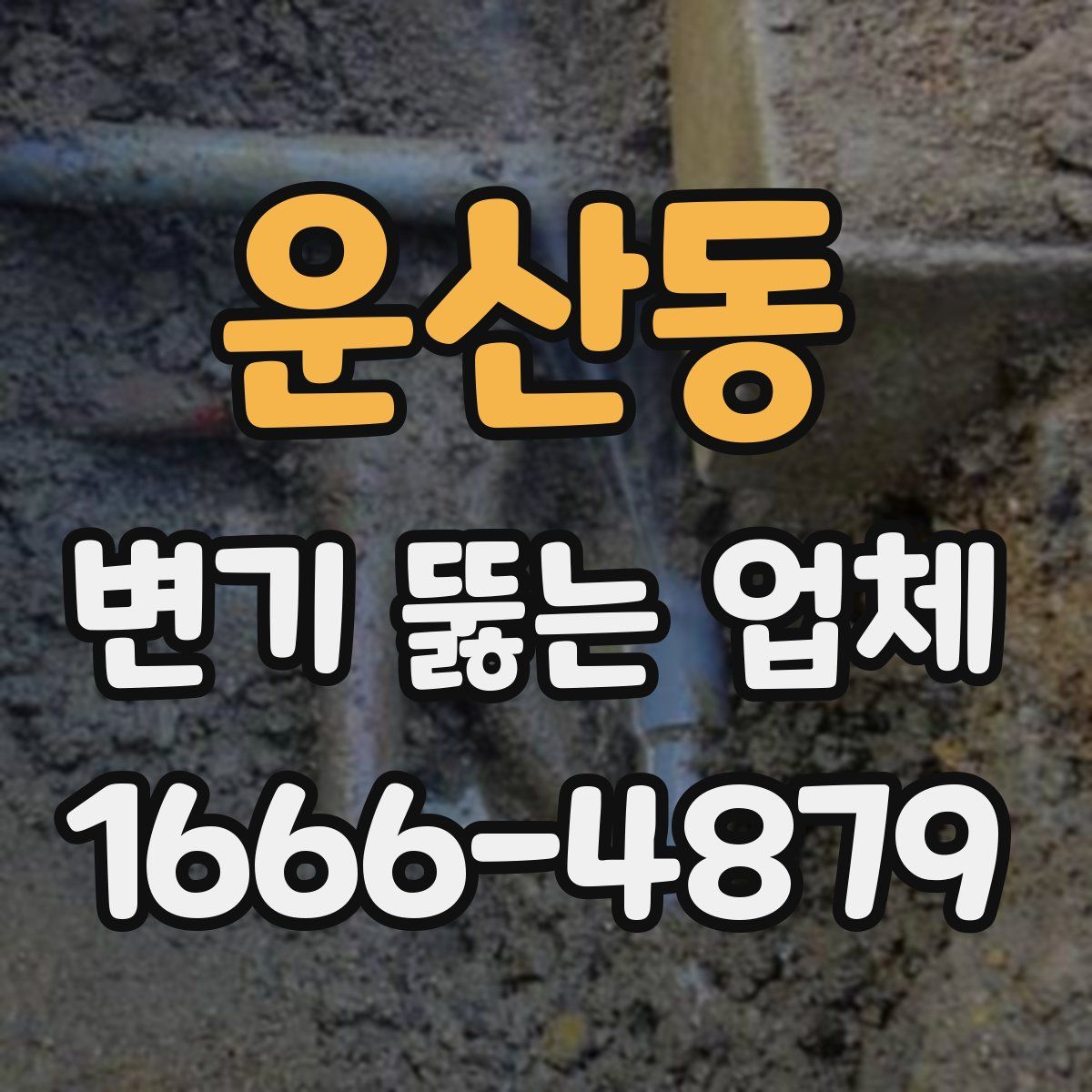 운산동 변기 뚫는 업체