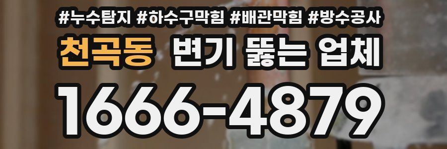 천곡동 변기 뚫는 업체