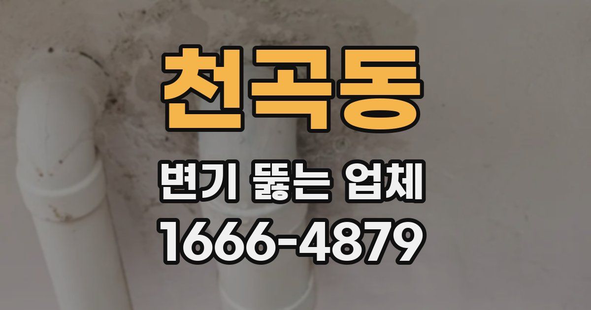 천곡동 변기 뚫는 업체