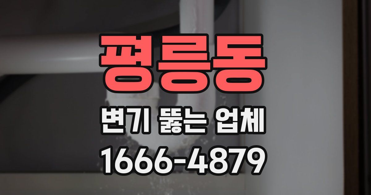 평릉동 변기 뚫는 업체