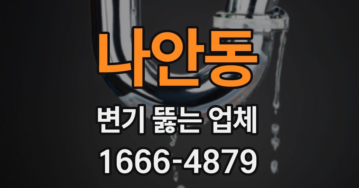 나안동 변기 뚫는 업체