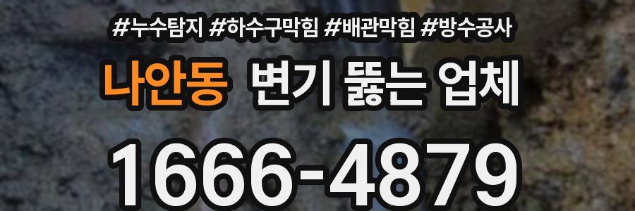 나안동 변기 뚫는 업체