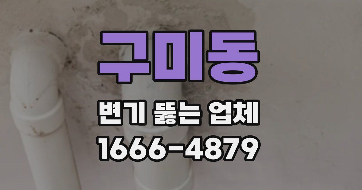 구미동 변기 뚫는 업체