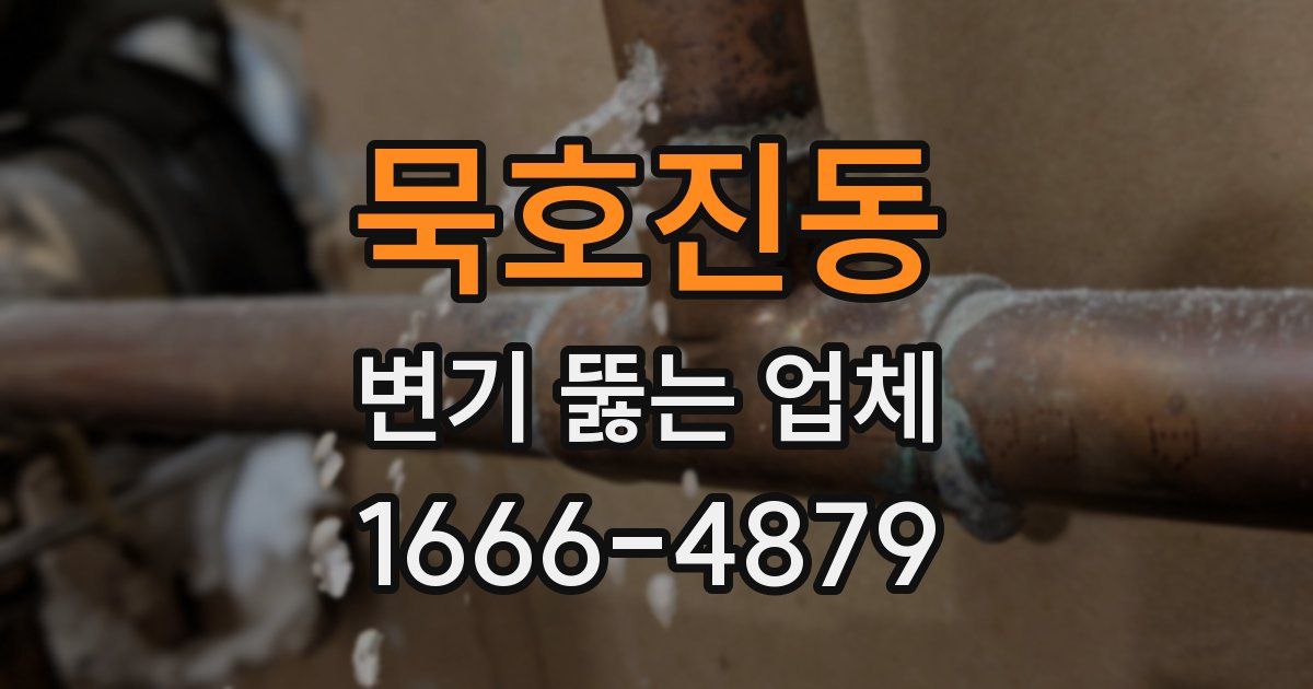 묵호진동 변기 뚫는 업체