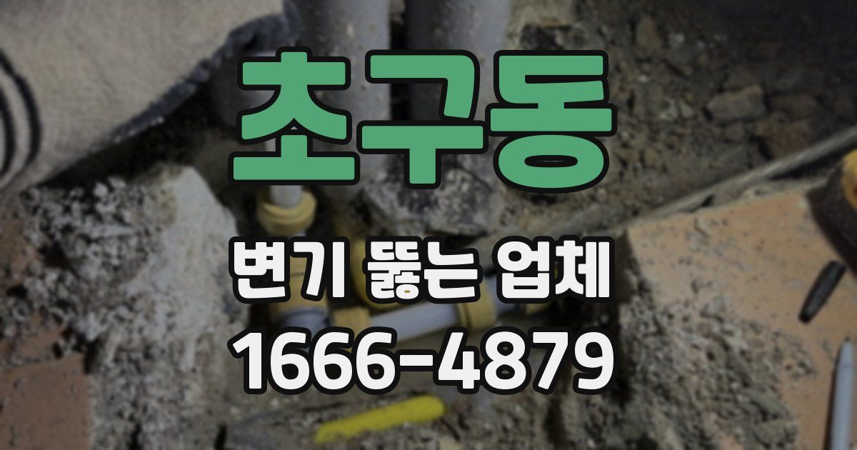 초구동 변기 뚫는 업체
