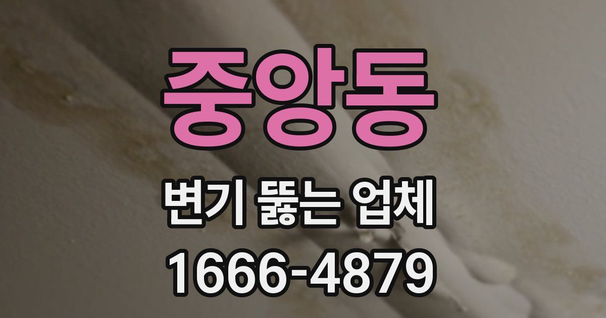 중앙동 변기 뚫는 업체