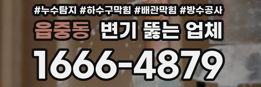 읍중동 변기 뚫는 업체