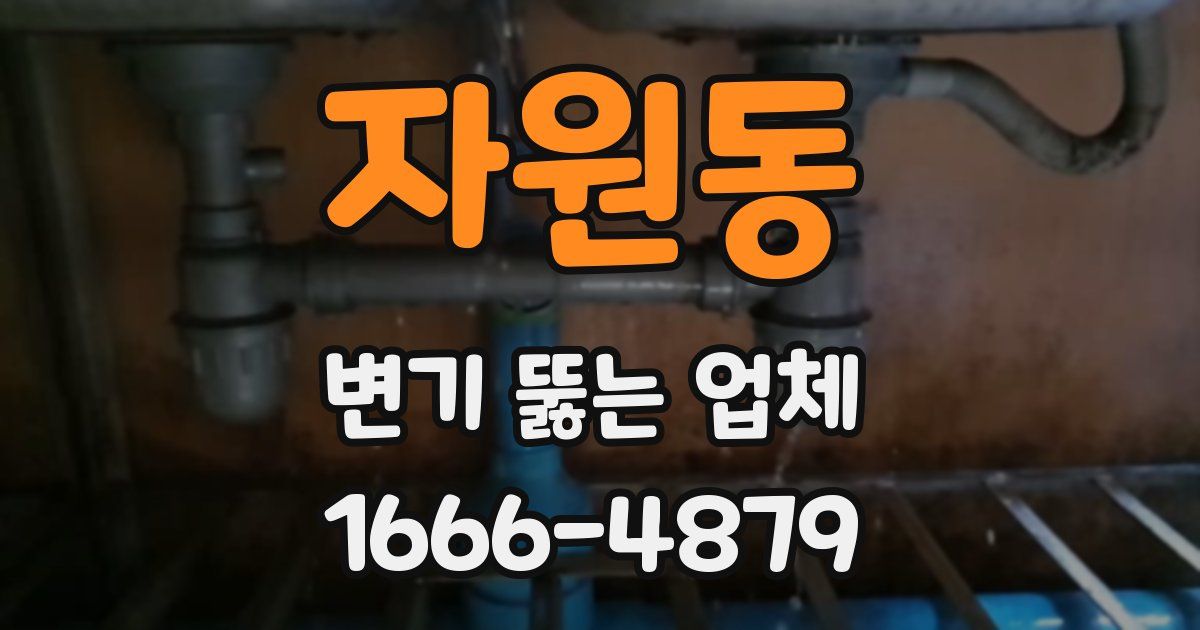 자원동 변기 뚫는 업체