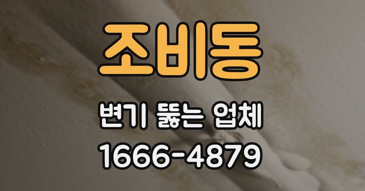 조비동 변기 뚫는 업체