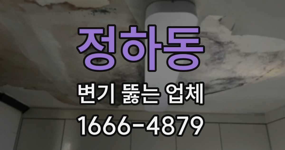 정하동 변기 뚫는 업체