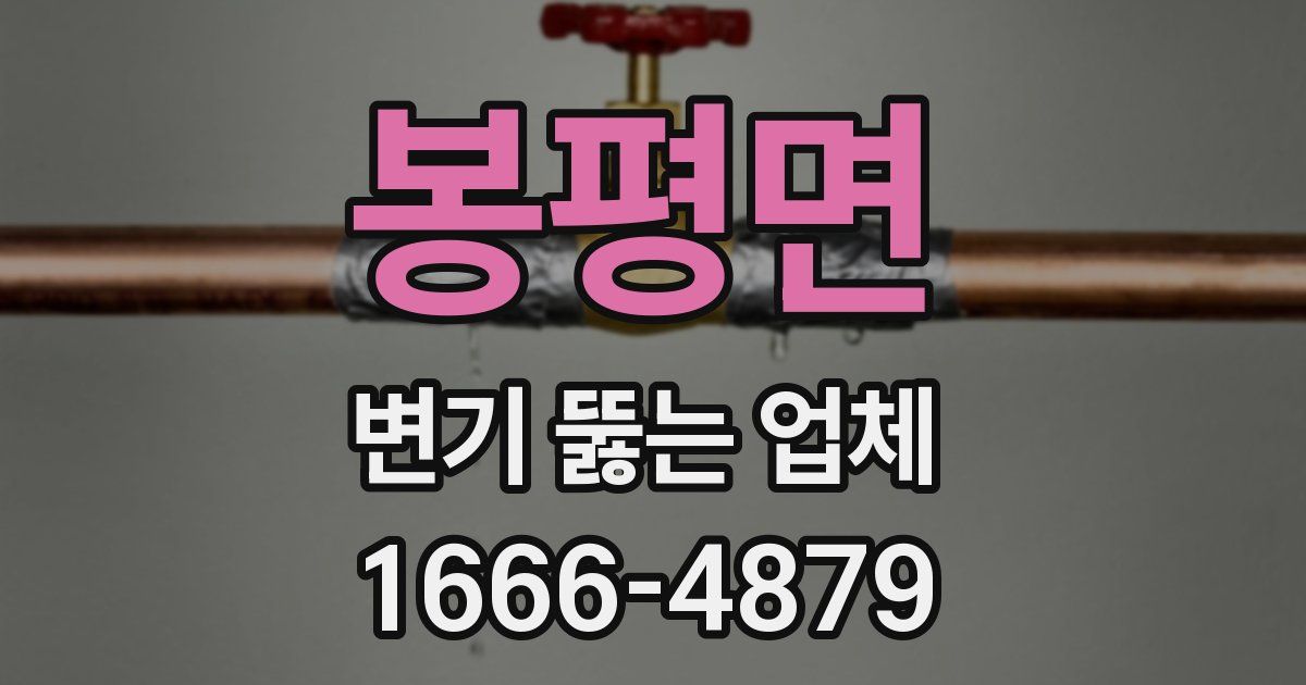 봉평면 변기 뚫는 업체