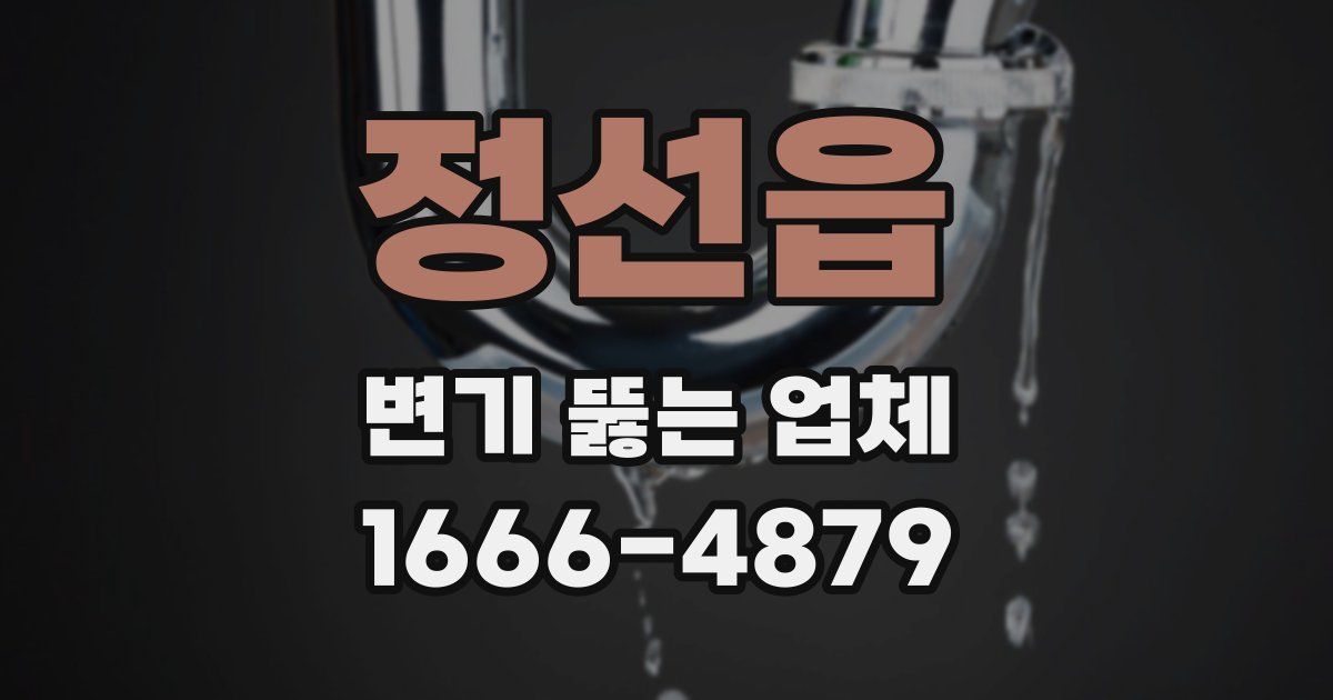 정선읍 변기 뚫는 업체