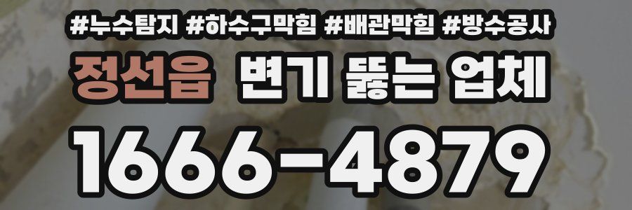 정선읍 변기 뚫는 업체