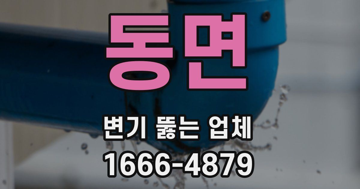 동면 변기 뚫는 업체