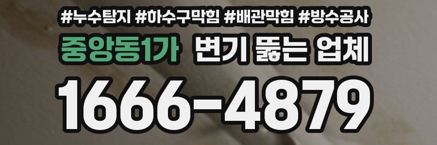 중앙동1가 변기 뚫는 업체