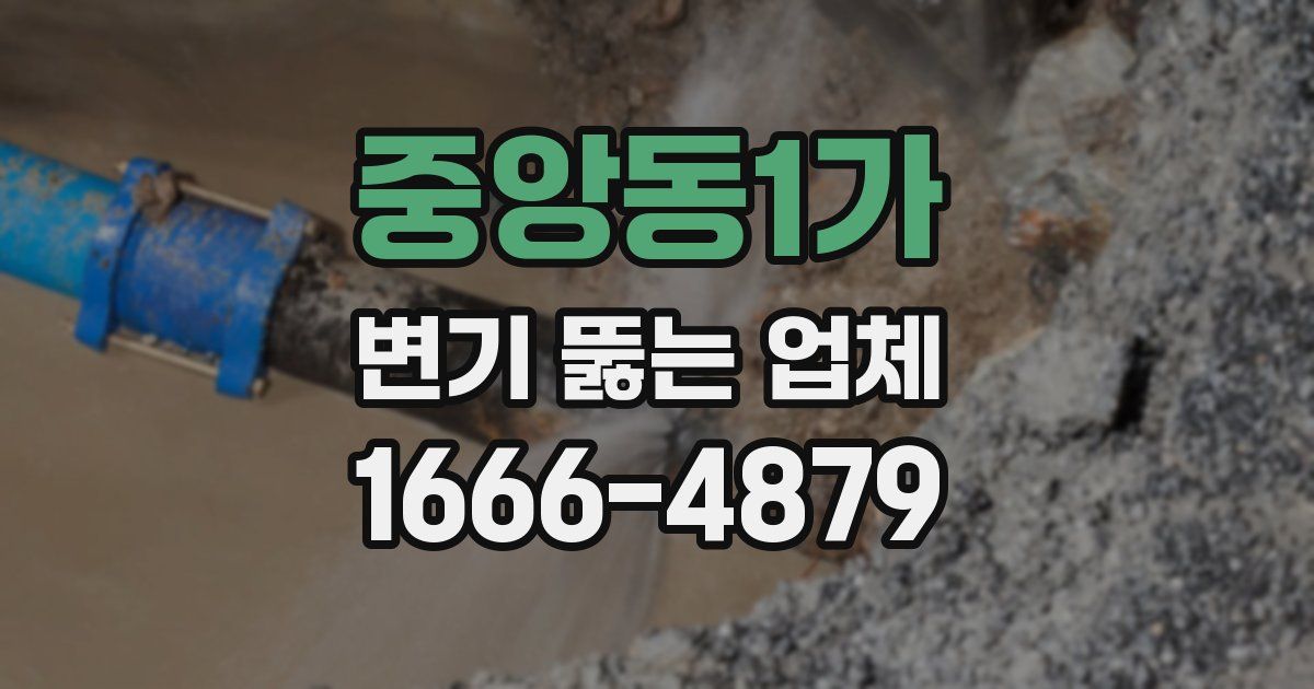 중앙동1가 변기 뚫는 업체