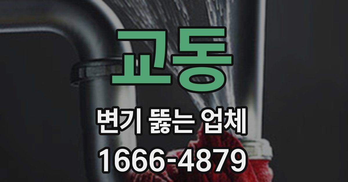 교동 변기 뚫는 업체
