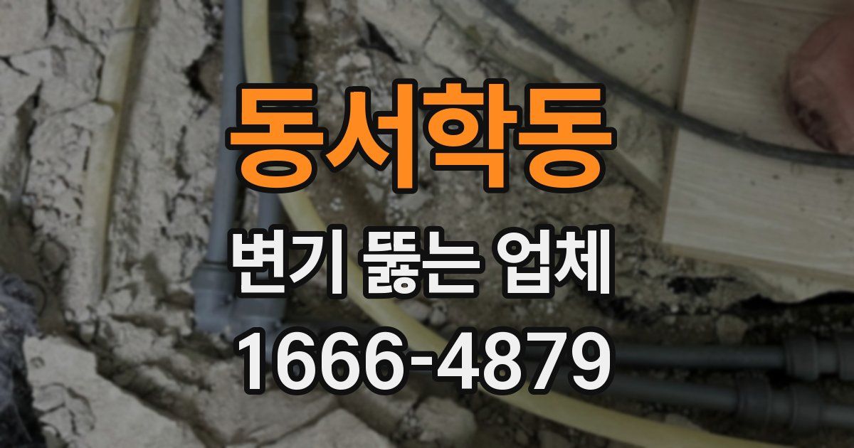 동서학동 변기 뚫는 업체