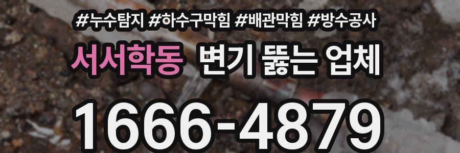 서서학동 변기 뚫는 업체