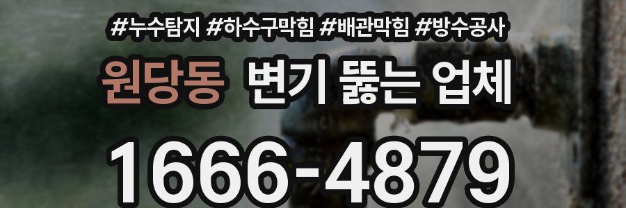 원당동 변기 뚫는 업체