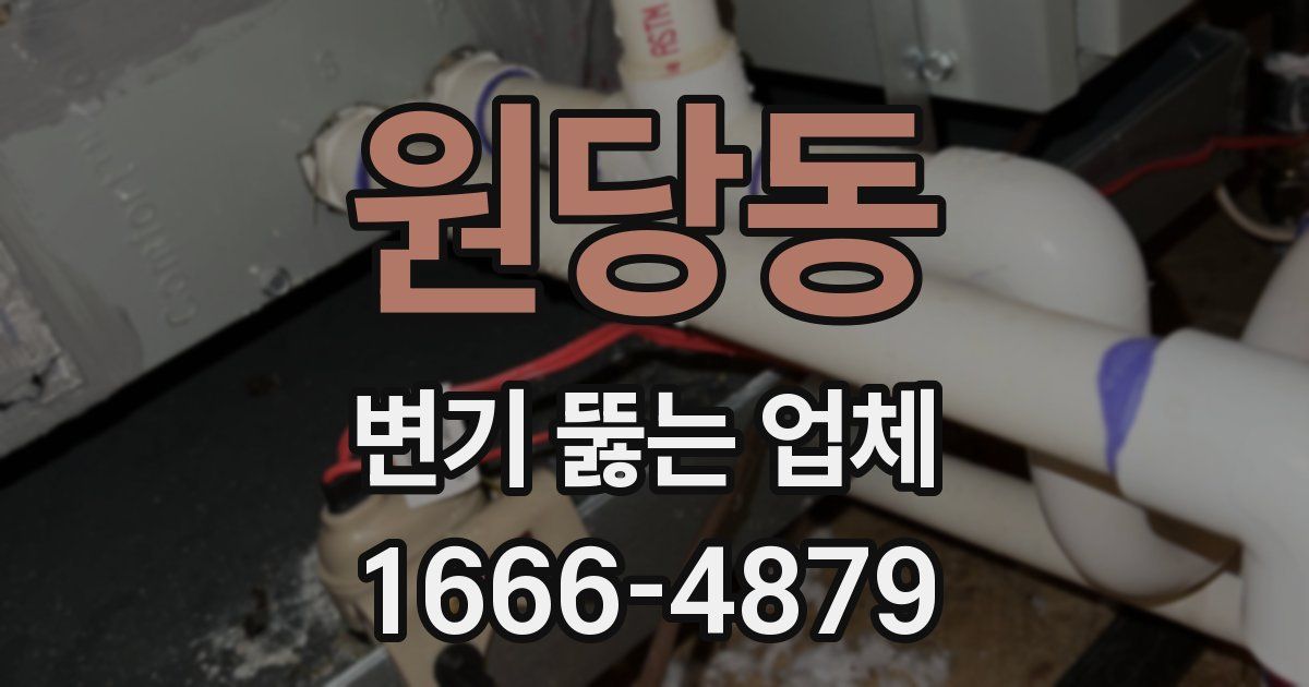 원당동 변기 뚫는 업체