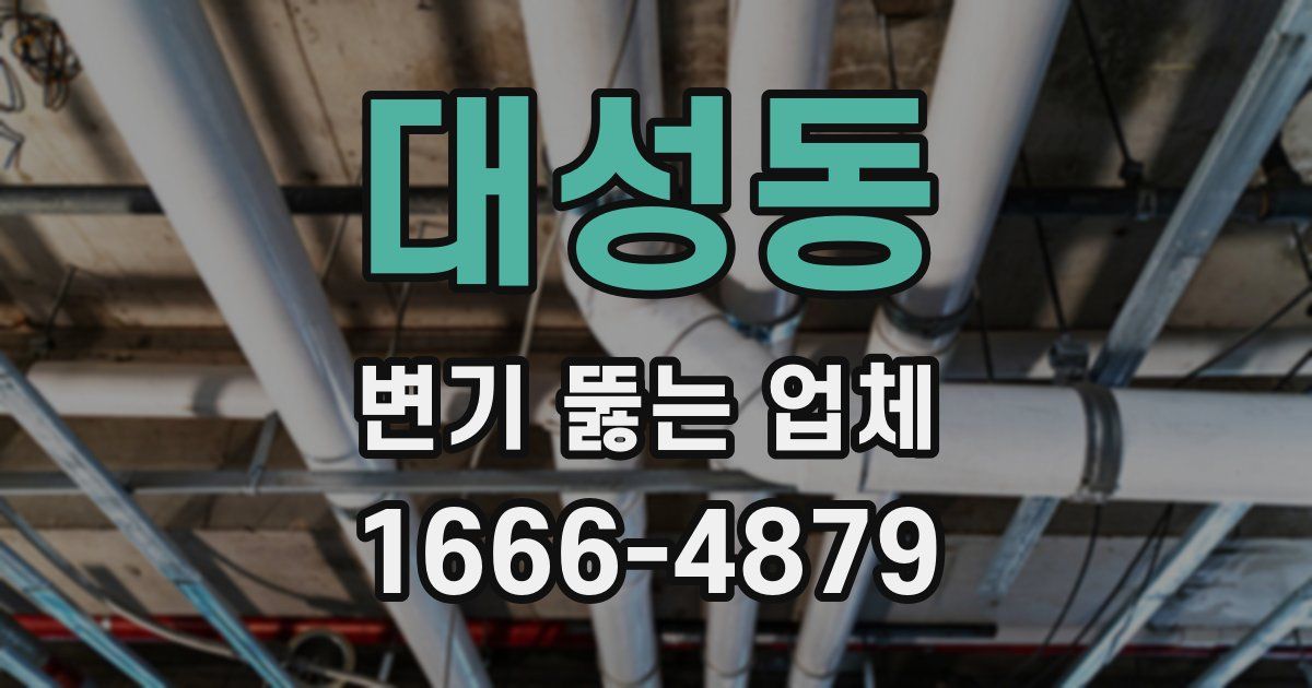 대성동 변기 뚫는 업체