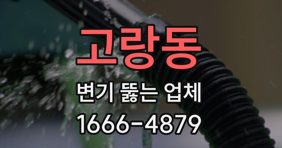 고랑동 변기 뚫는 업체