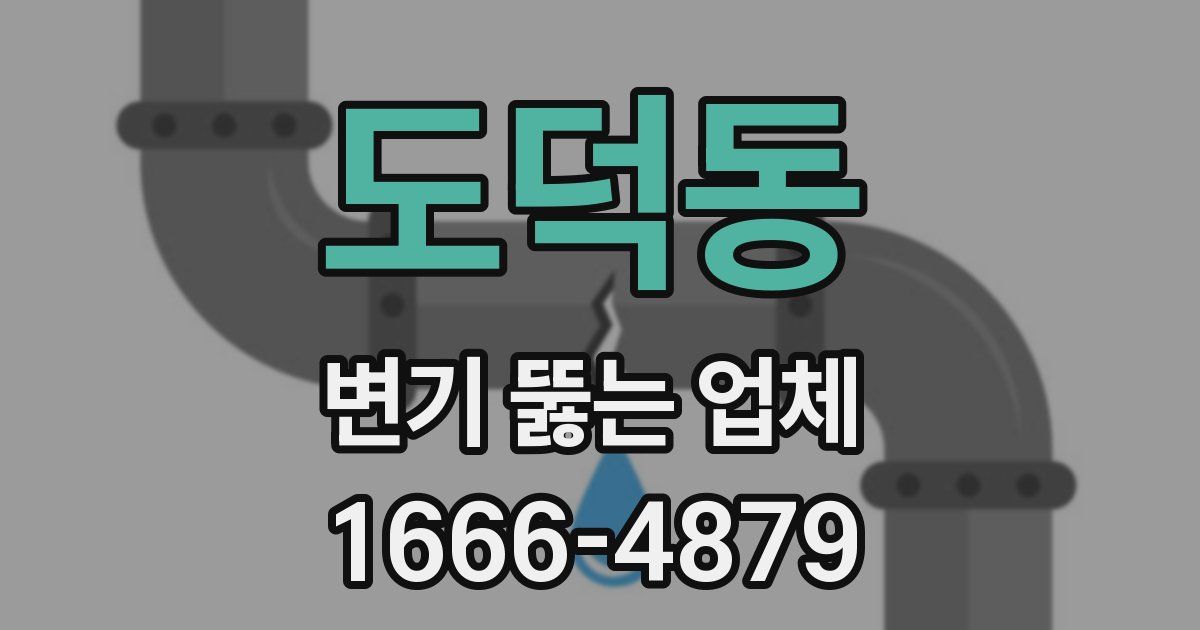 도덕동 변기 뚫는 업체