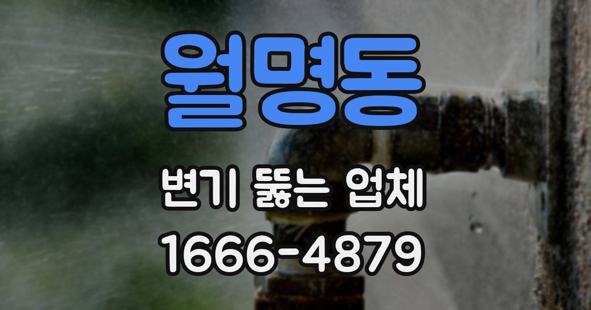 월명동 변기 뚫는 업체