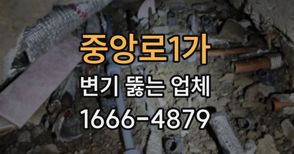 중앙로1가 변기 뚫는 업체