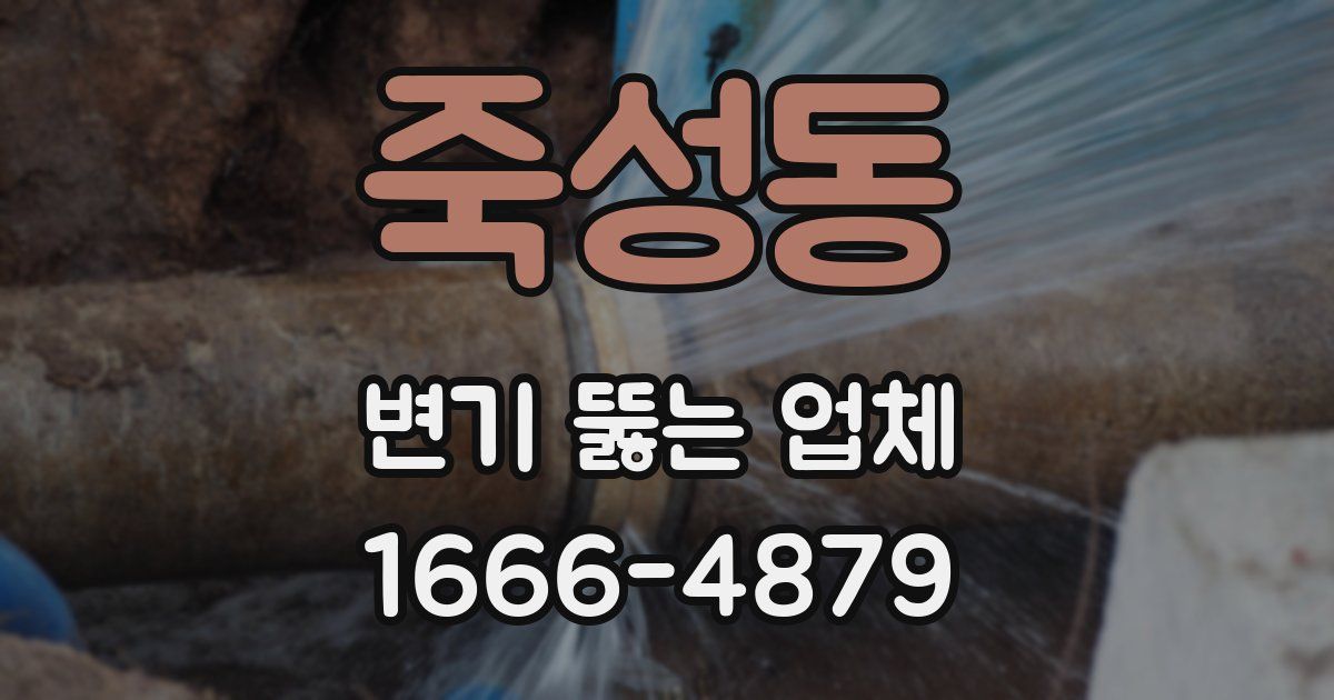 죽성동 변기 뚫는 업체