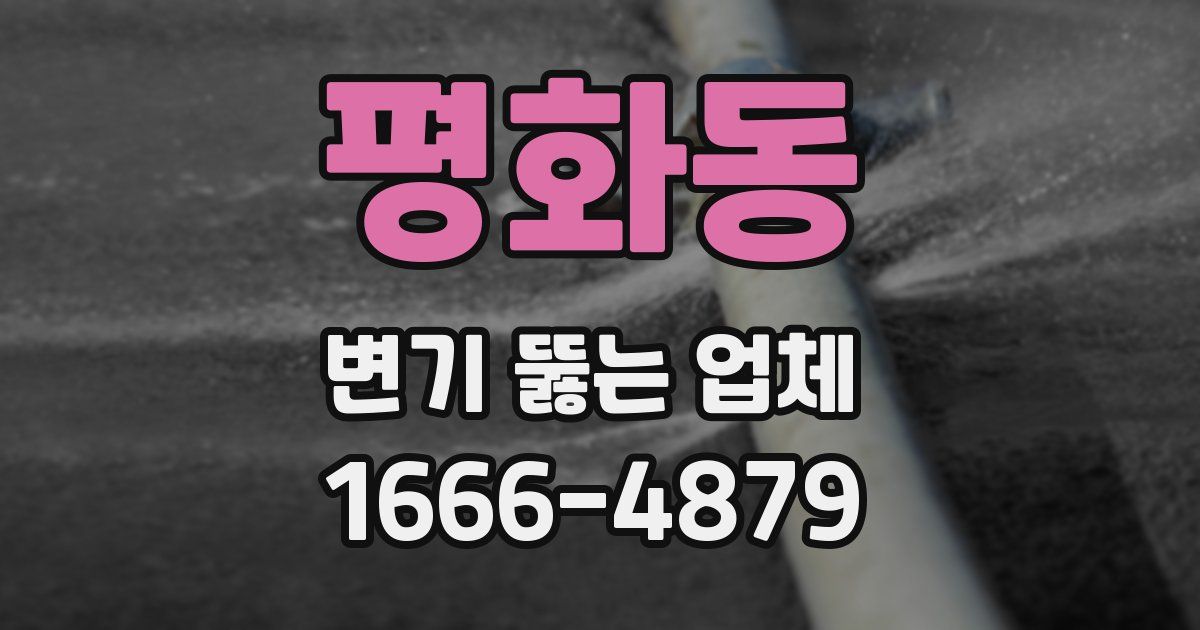 평화동 변기 뚫는 업체