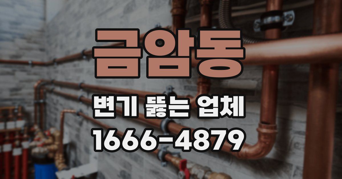 금암동 변기 뚫는 업체