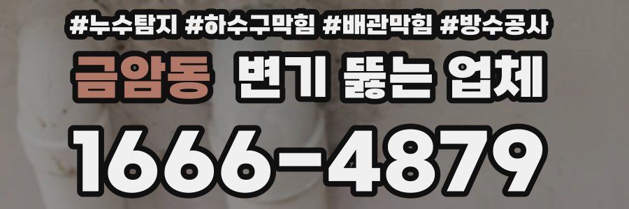 금암동 변기 뚫는 업체