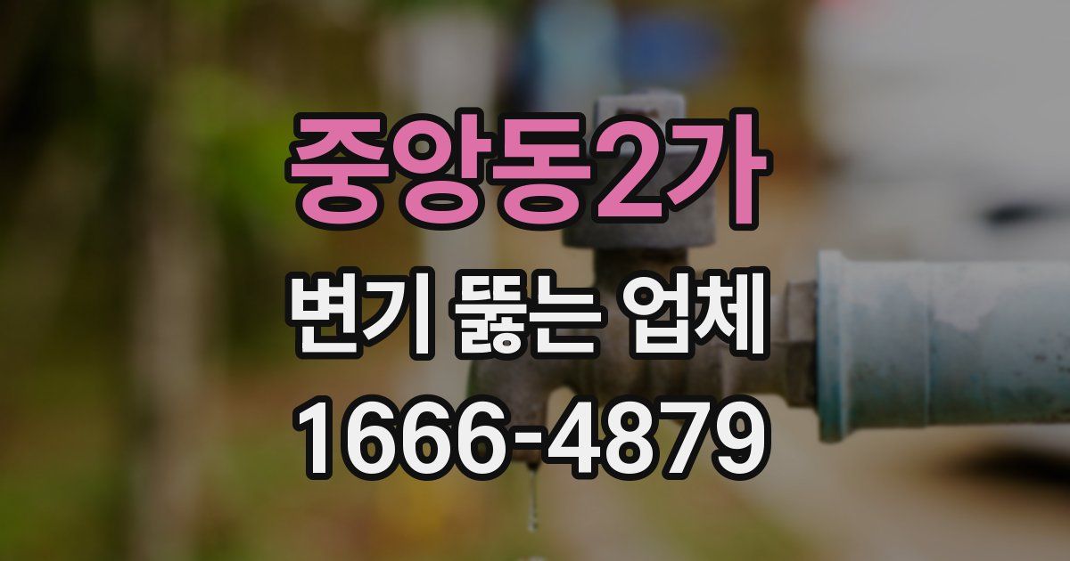 중앙동2가 변기 뚫는 업체