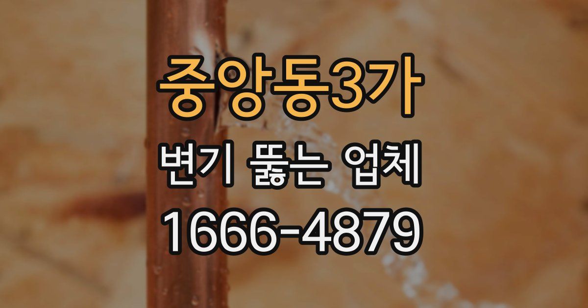 중앙동3가 변기 뚫는 업체
